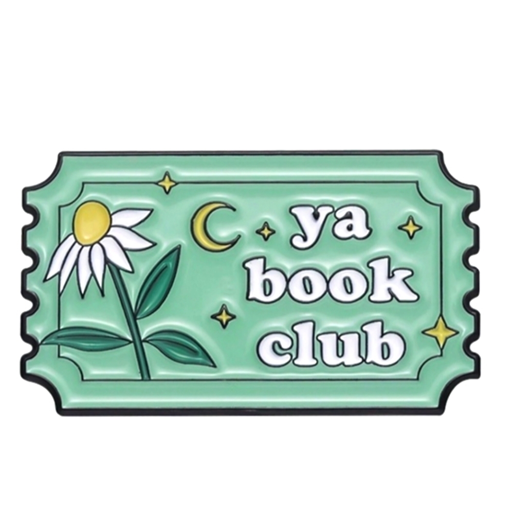 Green 'YA Book Club' Enamel Pin